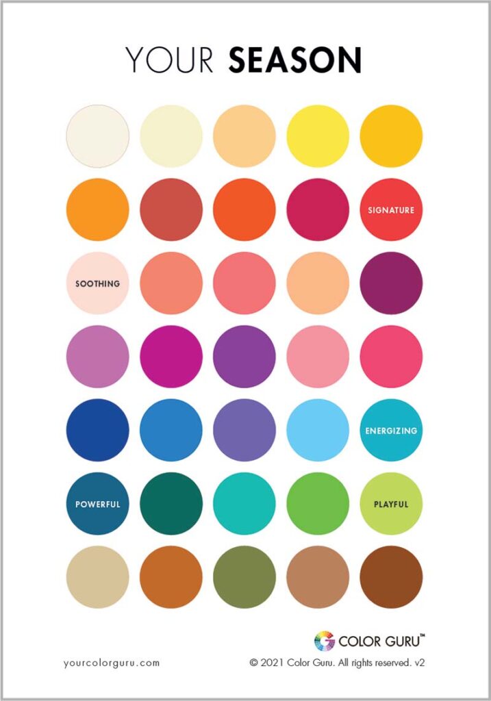 Custom Professional Color Analysis - Get Your Color Card Done