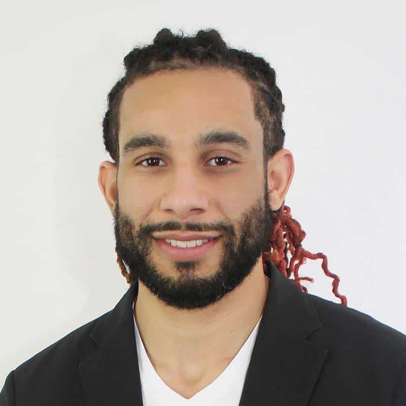 Photo of Black man for color analysis showing full face