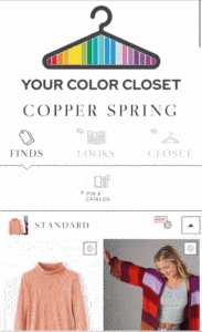 Color closet sample