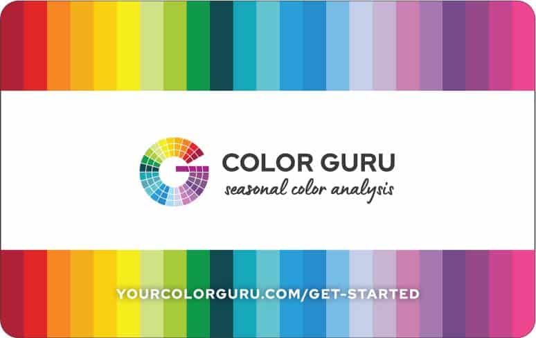 Color Guru Gift card sample