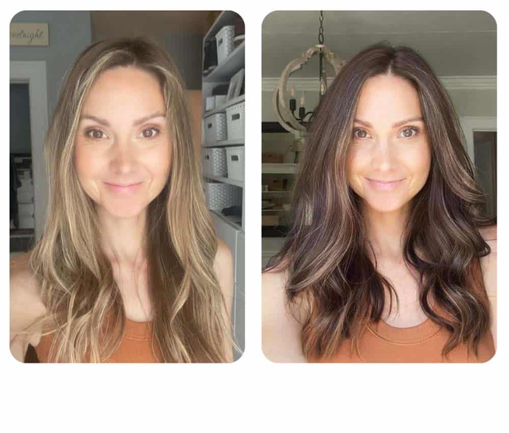 Before and After color consultation