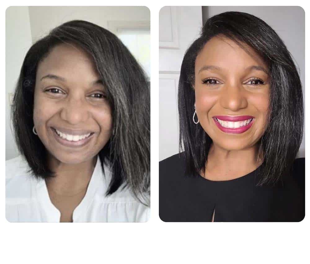 Before and After color consultation